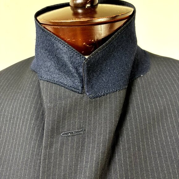 Pavone Sport Coat Lessona Superclass 120s Striped Blazer Sz 42S Wool Suit Jacket - Picture 10 of 12